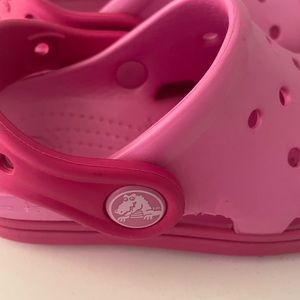 Cute two tone pink Crocs